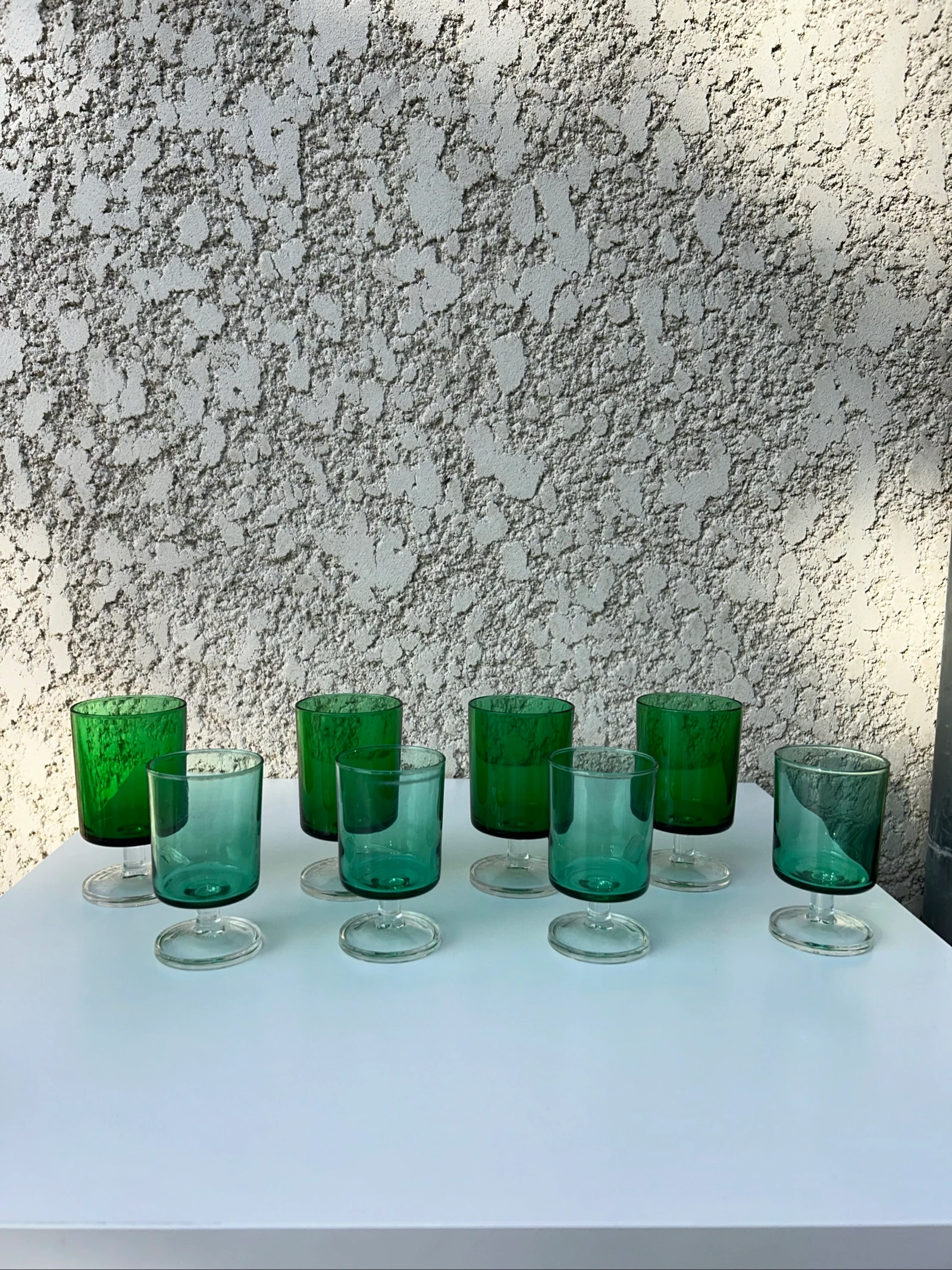Lot 8 verres Vintages 